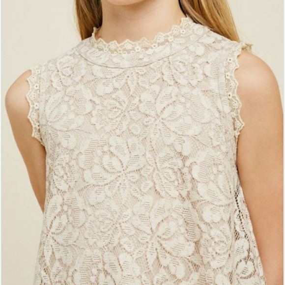 Lace Ruffle Hem Swing Dress - Picture 4 of 8